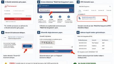 &nbsp; E-Devlet’te Adıma Açılmış Hatları Nasıl Öğrenirim Adıma Kayıtlı Telefon
