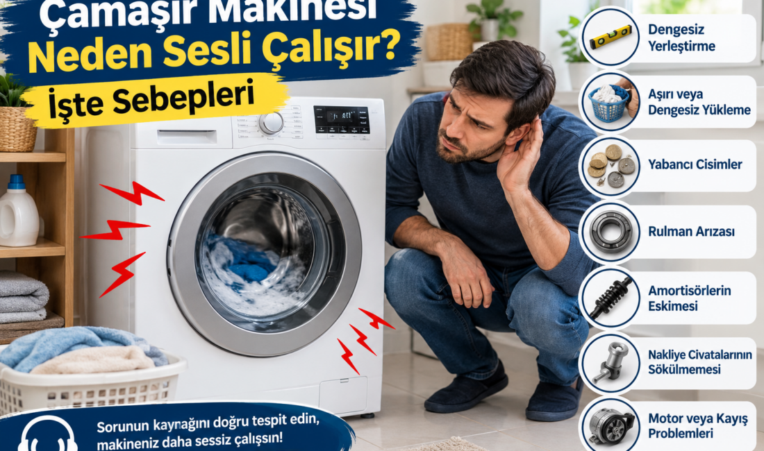 Çamaşır Makinesi Neden Sesli Çalışır? İşte Sebepleri &nbsp; Çamaşır makineleri