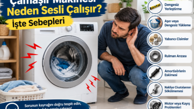 Çamaşır Makinesi Neden Sesli Çalışır? İşte Sebepleri &nbsp; Çamaşır makineleri